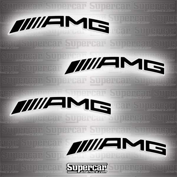AMG Mercedes Curveed Brake Caliper Decals - Any Color! 