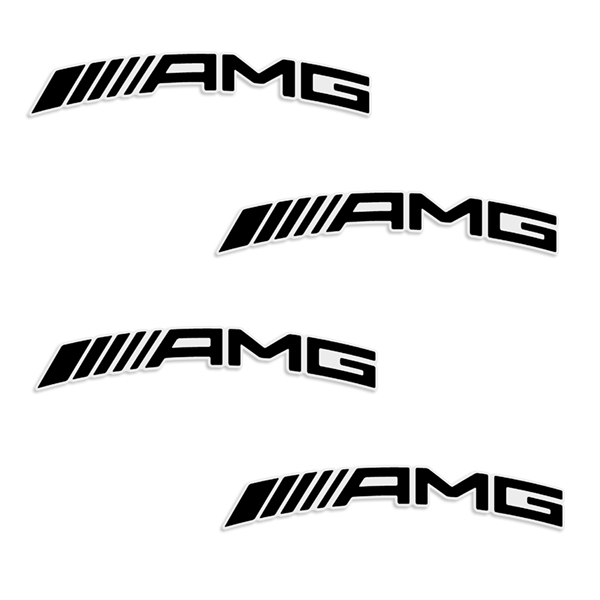 AMG Mercedes Curveed Brake Caliper Decals - Any Color! 