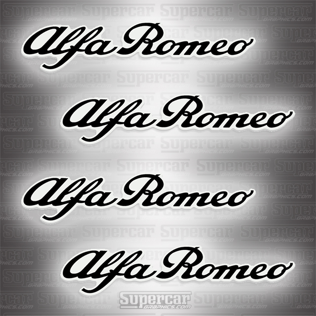 Alfa Romeo Brake Caliper Decals - Any Color! 