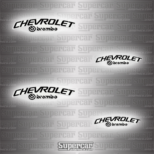 Chevrolet Brembo Brake Caliper Decals - Any Color! 