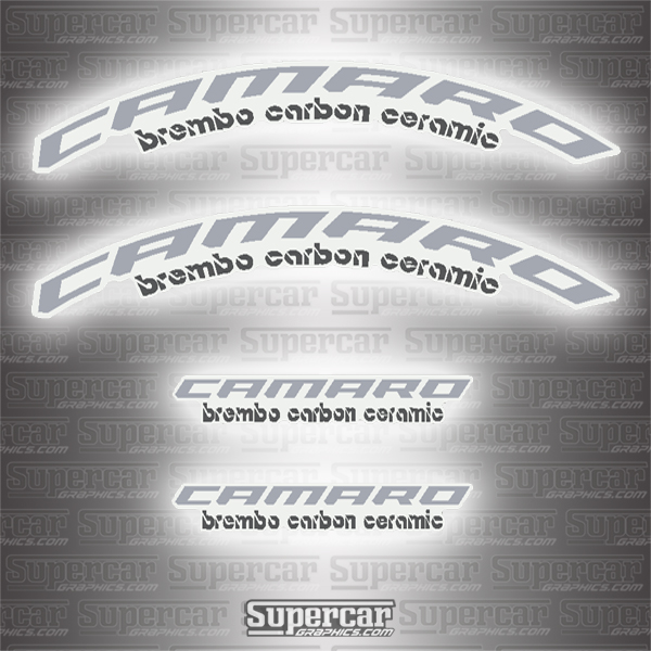 Chevy Camaro Panther Brembo Carbon Ceramic Brake Caliper Decals - Any Color! 