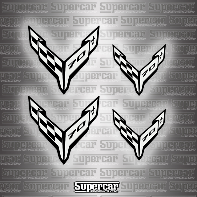 Corvette 70th Anniversary Brake Caliper Decals - Any Color! 