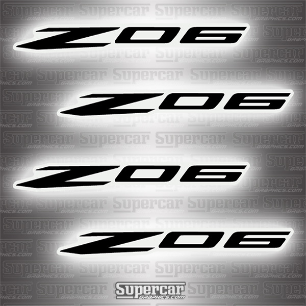 Corvette Z06 E-Brake Caliper Decals - Any Color! 