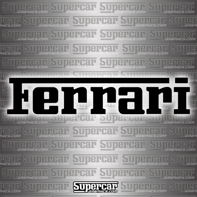 Custom "FERRARI" Lettering Kit - F-LTR-KIT