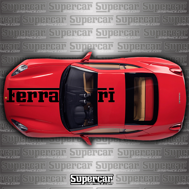 Custom "FERRARI" Lettering Kit - F-LTR-KIT