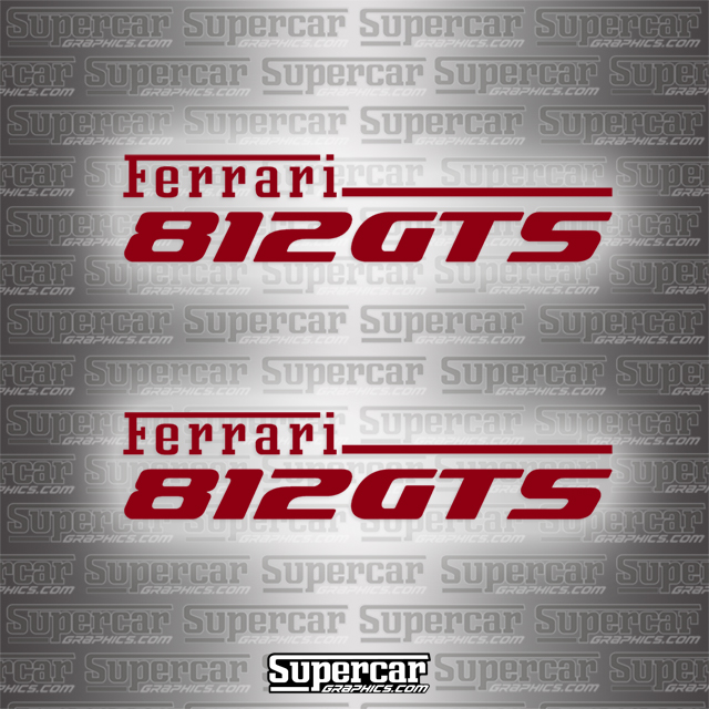 Ferari 812 GTS Decals - Set of 2 