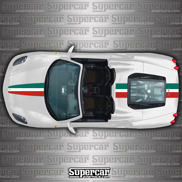 Ferrari 16M Challenge Stradale Tri-Color Stripe Kit 
