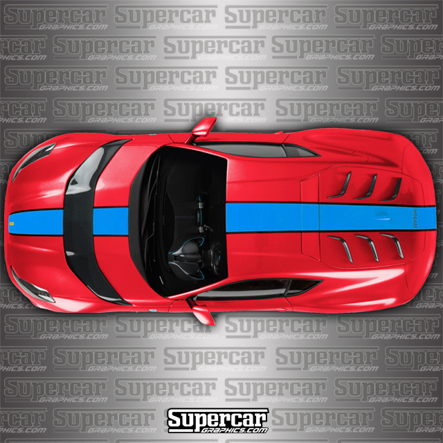 Ferrari 812 Competizione 2-Color Stripe Kit - F-812-CZ-2C-SK