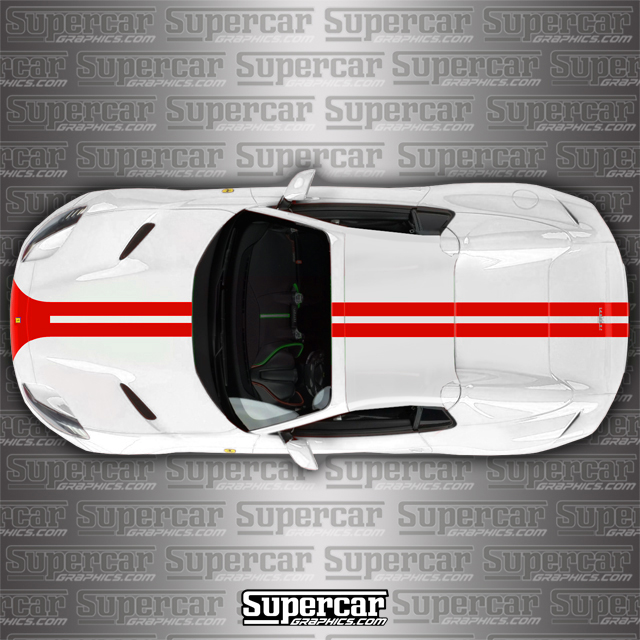 Ferrari 812 GTS Dual Stripe Kit super fast, striping, decal, decals