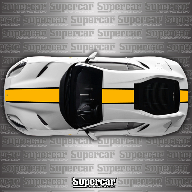 Ferrari 812 Superfast Custom 2-Color (Style 2) Stripe Kit super fast, striping, decal, decals