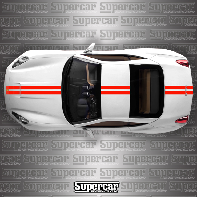 Ferrari California Dual Stripe Kit custom, decal, stripes