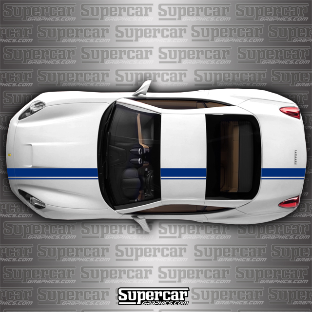 Ferrari California Offset Stripe Kit custom, decal, stripes