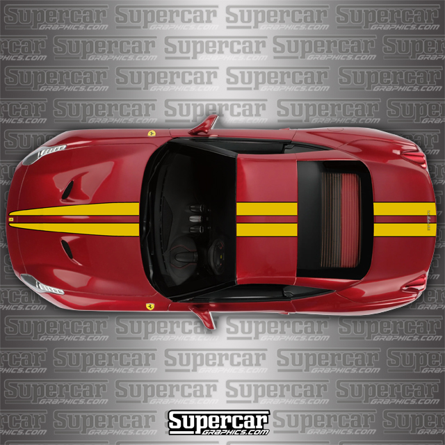Ferrari California T Custom 2-Color Stripe Kit - F-CAL-T-2C