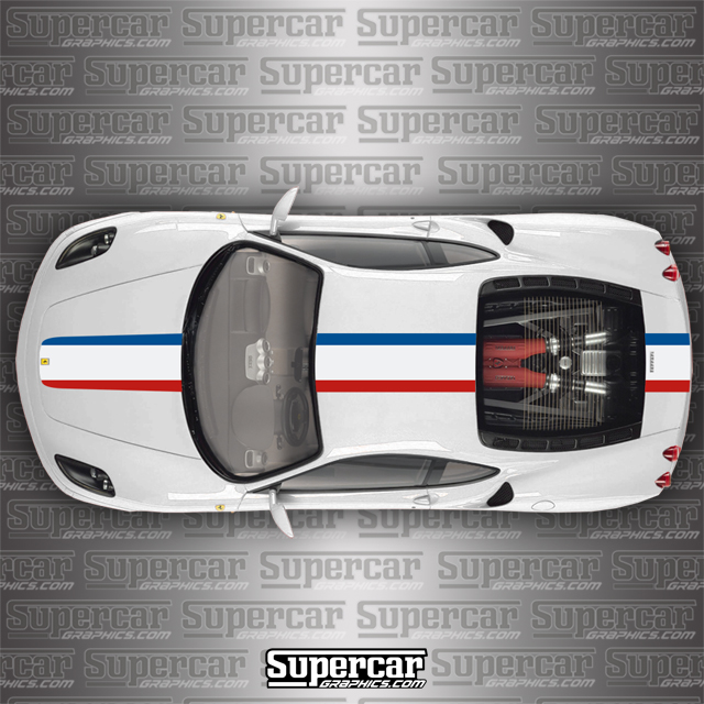 Ferrari F430 Scuderia 15" Center Stripe Kit 430, stripes, decal, decals