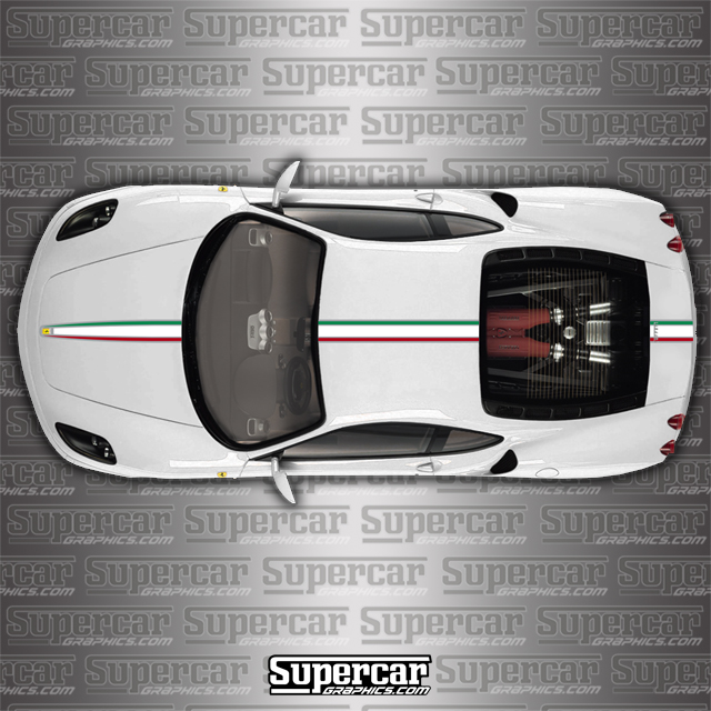 Rally stripes stripe graphics decal decals fit any yr/model Ferrari 430 Scuderia