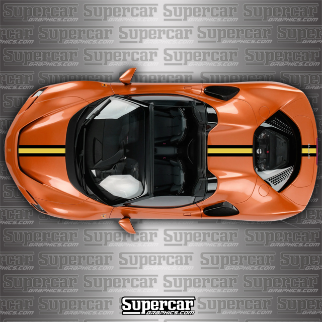 Ferrari SF90 Spider Center Stripe Kit - F-SF90-SPY-CSK