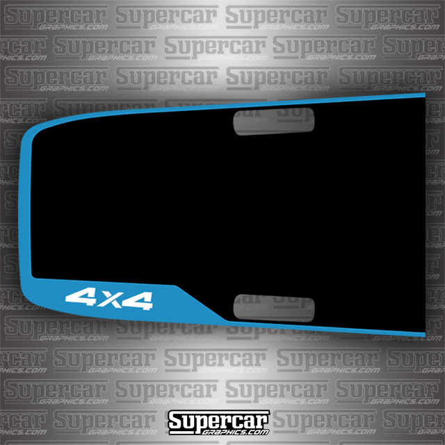 Jeep Wrangler JL 4x4 Hood scoup Graphic - Any Color! - JEP-WRG-H-4x4