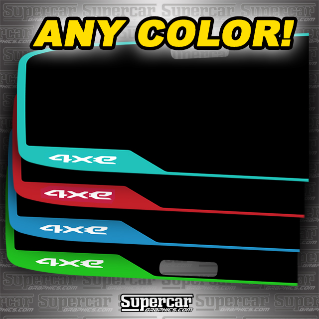 Jeep Wrangler JL 4xe Hood scoup Graphic - Any Color!  - JEP-WRG-H-4xe