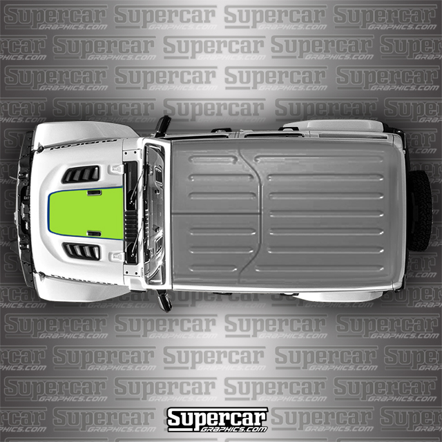 Jeep Wrangler JL Generic Hood scoup Graphic - Any Color! 