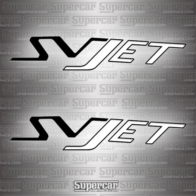 Lamborghini Aventador "SVJET" Super Veloce Logo Decals decal kit, sv, superveloce, graphics