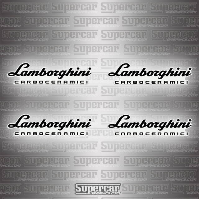 Lamborghini Huracan Carboceramici Brake Caliper Decals - Any Color! 