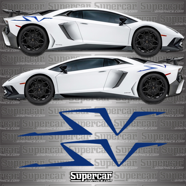 Lamborghini Aventador "SV" Super Veloce Logo Decals - LAM-SV-ANY