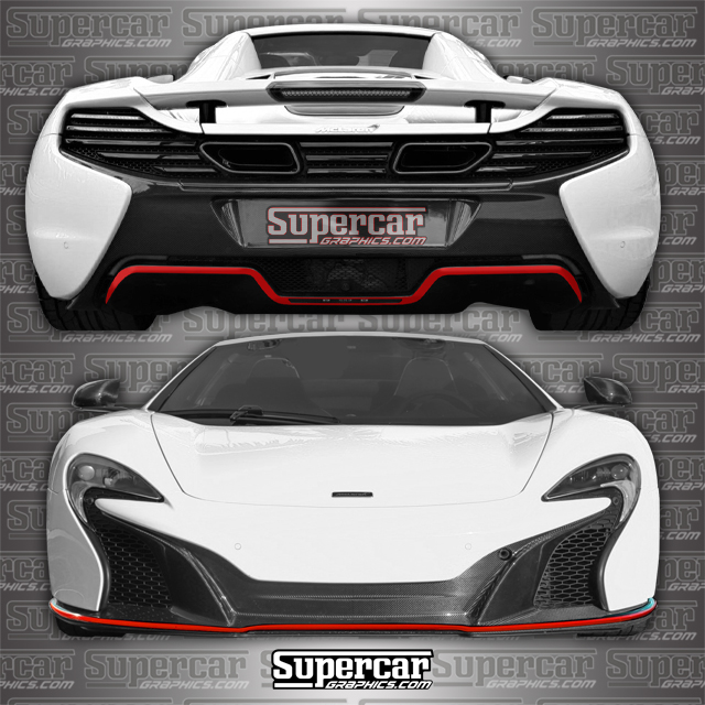 McLaren 650S Accent Stripe Kit - Any Color! 