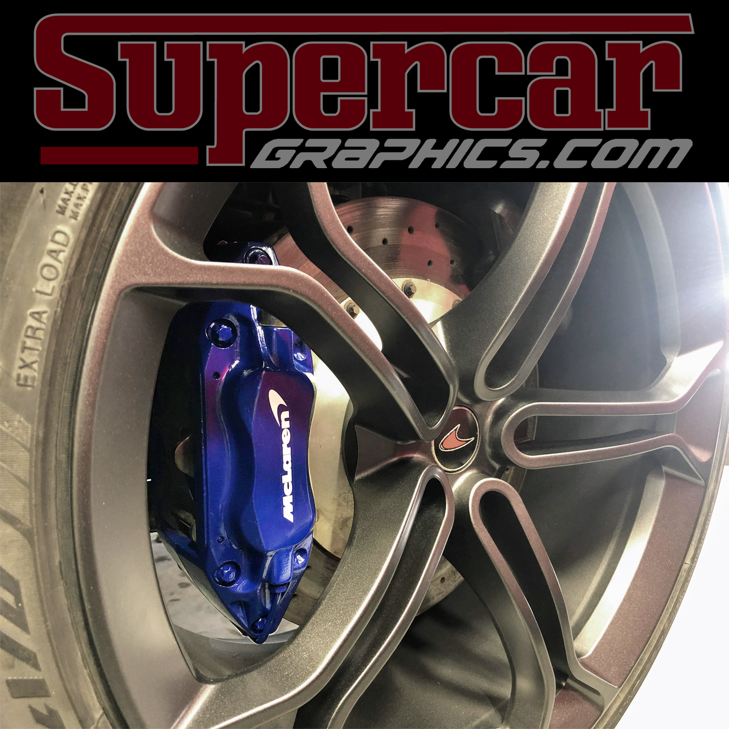 McLaren Brake Caliper Decals - Any Color! - BCD-MCL-AC