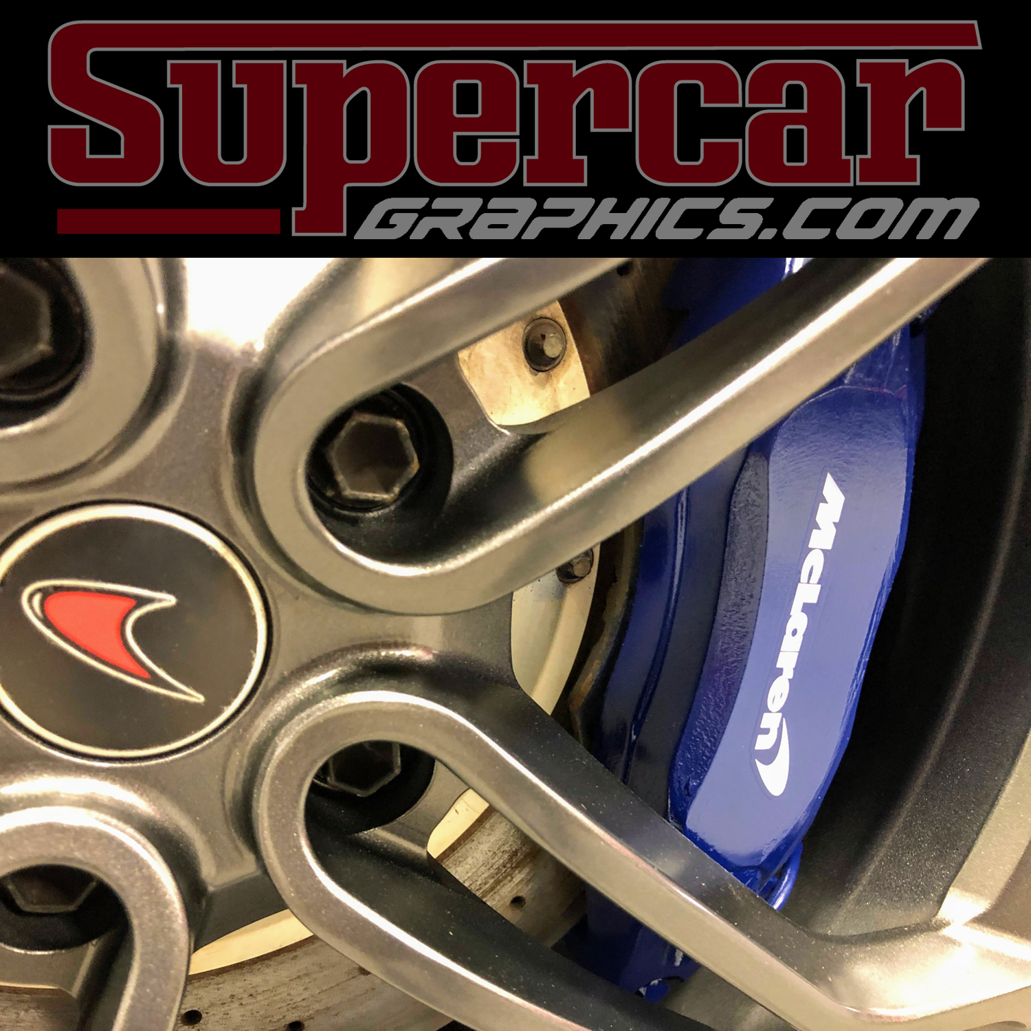 McLaren Brake Caliper Decals - Any Color! - BCD-MCL-AC