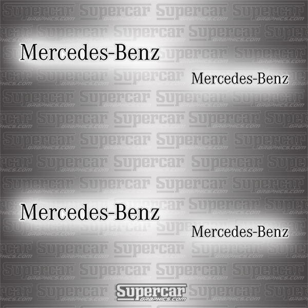 Mercedes-Benz Brake Caliper Decals - Any Color! 