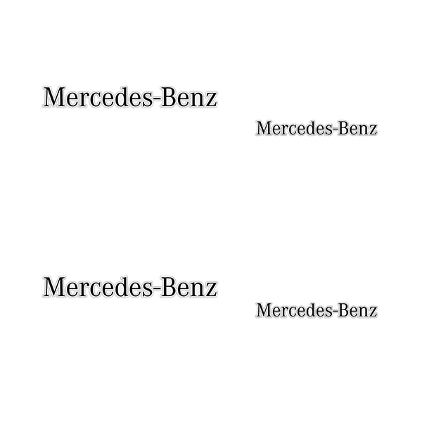Mercedes-Benz Brake Caliper Decals - Any Color! 