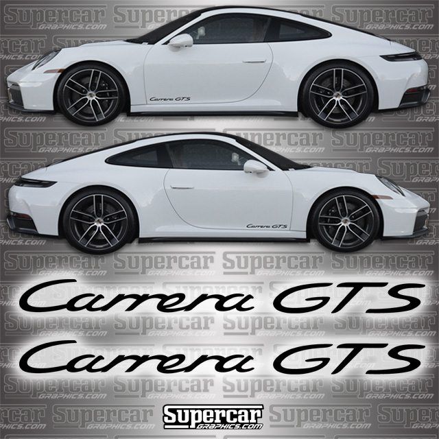 Porsche 911 "Carrera GTS" Door Decal Kit - POR-911-CSR-GTS-DD
