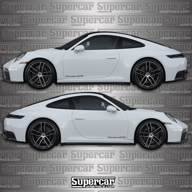 Porsche 911 "Carrera GTS" Door Decal Kit 