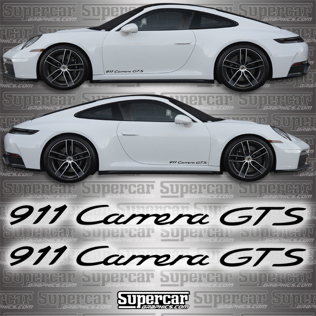Porsche "911 Carrera GTS" Door Decal Kit - POR-911CSRGTS-DD