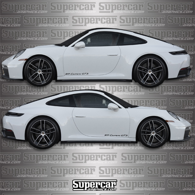 Porsche "911 Carrera GTS" Door Decal Kit 