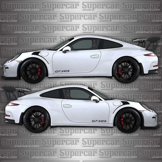 Porsche 911 "GT3RS" Door Decal Kit gt3rs, decals