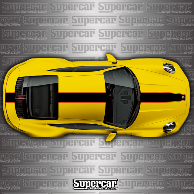 Porsche 911 GTO Style Stripe Kit - POR-911-GTO-SK