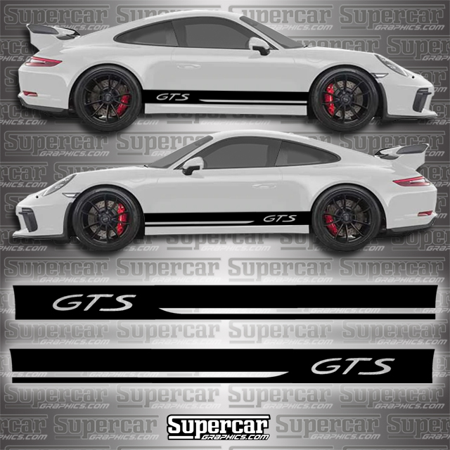 Porsche 911 "GTS" Side Stripe Kit - POR-911-GTS-SS