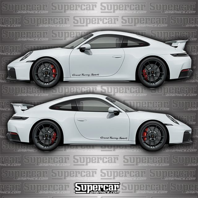 Porsche 911 "Grand Touring Sport" Door Decals gts, decals