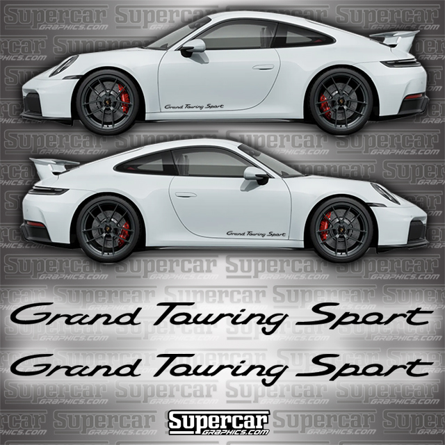Porsche 911 "Grand Touring Sport" Door Decals - POR-911-GRA-DD