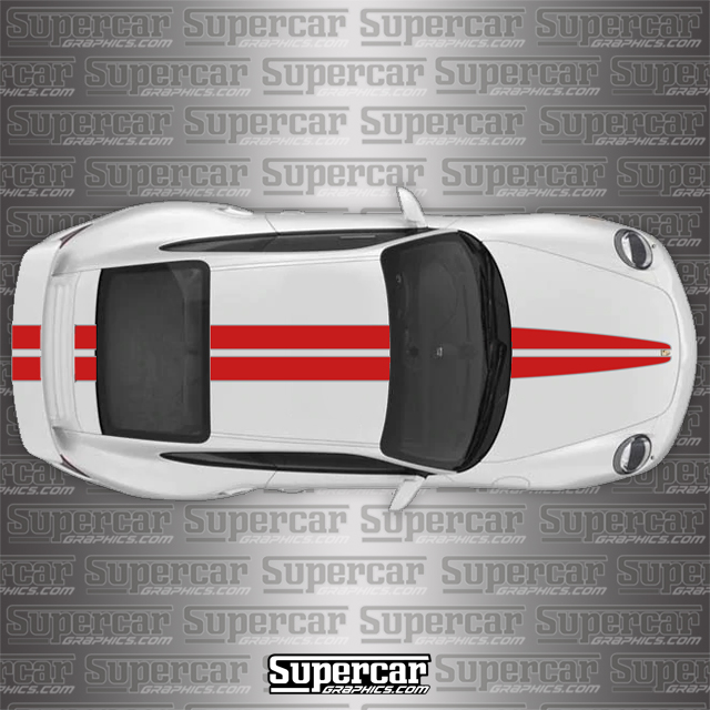 Porsche 911 Dual Stripe Kit striping, decal, decals, turbo, carrera, gts