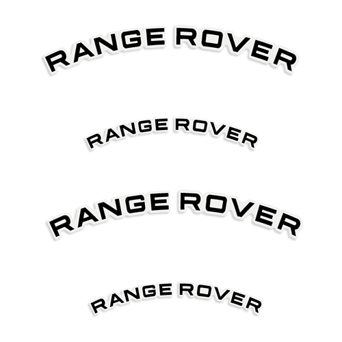 Range Rover Brake Caliper Decals - Curved Style 
