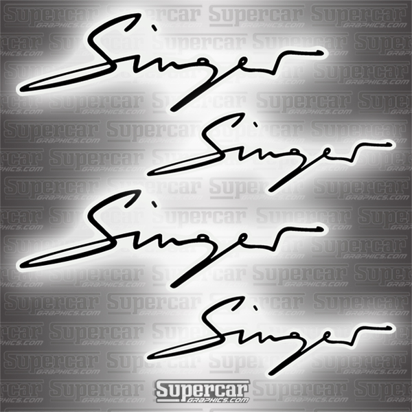 Singer Design Brake Caliper Decals - Any Color! singer, brake, caliper, decals, any, color,