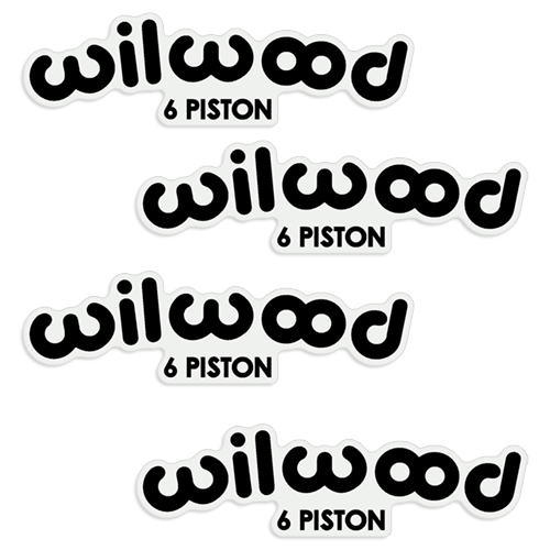 Wilwood 6 Piston Brake Caliper Decals - Any Color! 
