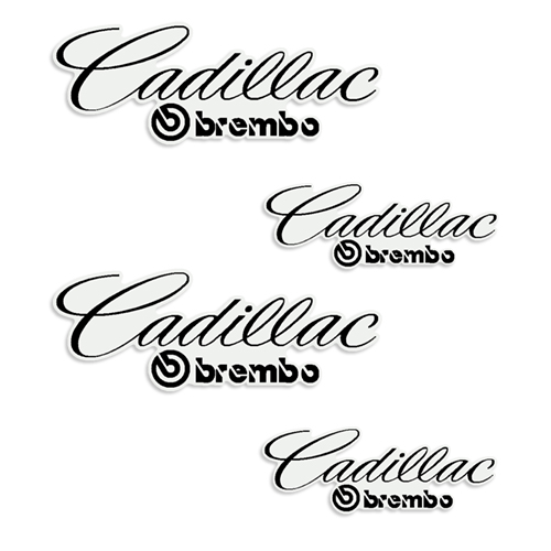 Cadillac Brembo Brake Caliper Decals - Any Color! cadillac, brake, caliper, decals, any, color, brembo, 