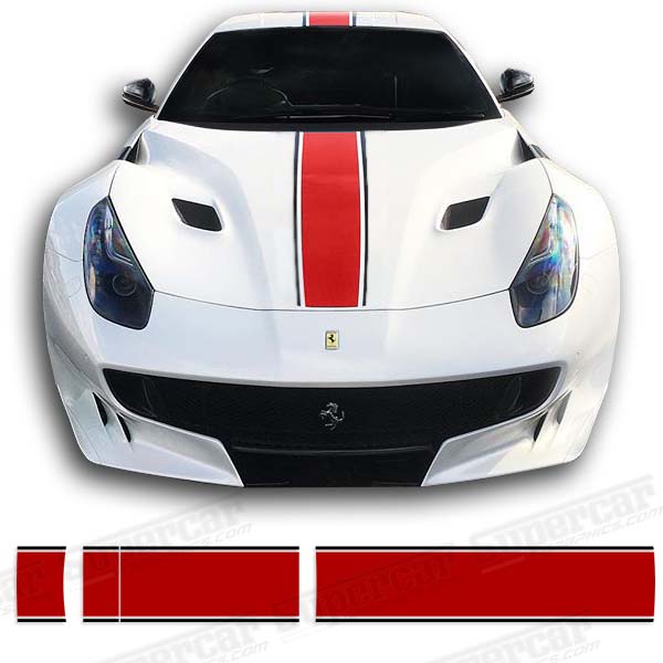 Ferrari F12 2-Color Stripe Decal Kit - Style 3 