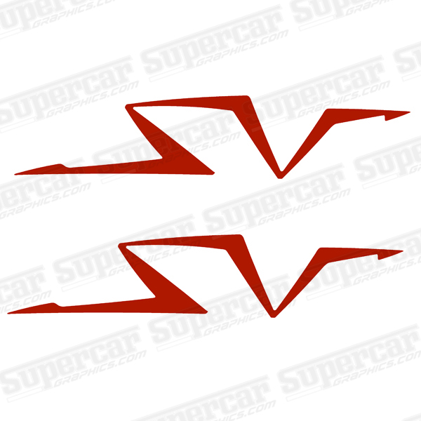 Lamborghini Super Veloce Logo Graphics (Any Color!) - Style 1 
