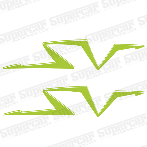 Lamborghini Super Veloce Logo Graphics (Any Color!) - Style 2 
