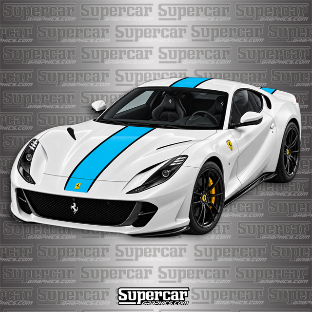 Ferrari 812 Superfast Custom 2-Color (Style 2) Stripe Kit - F-812-SF-2C-S2