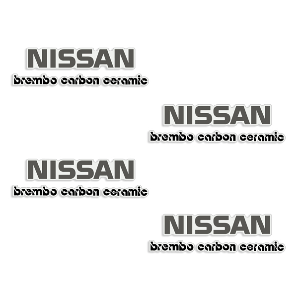 Nissan Brembo Carbon Ceramic Brake Caliper Decals - Any Color! 